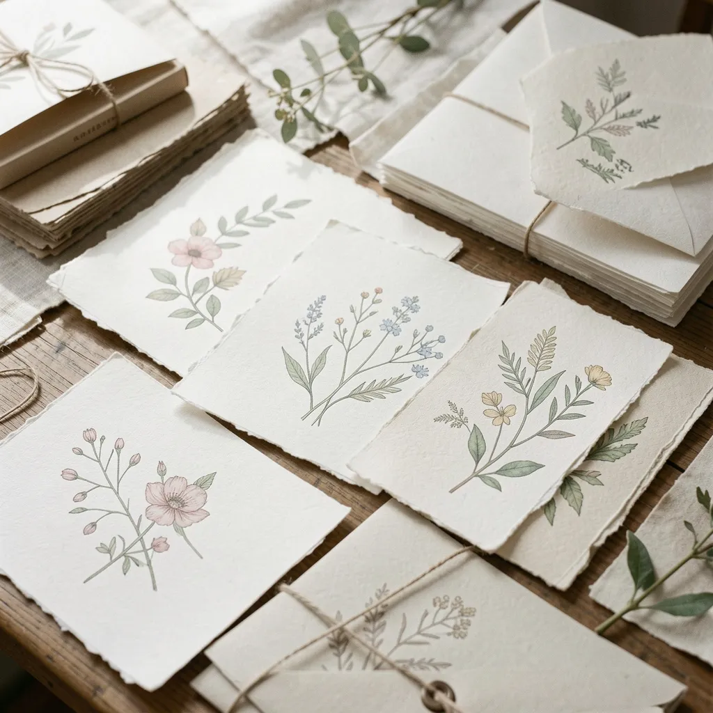 Paper textures and materials
